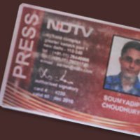 Soumyadip Choudhury NDTV identity card